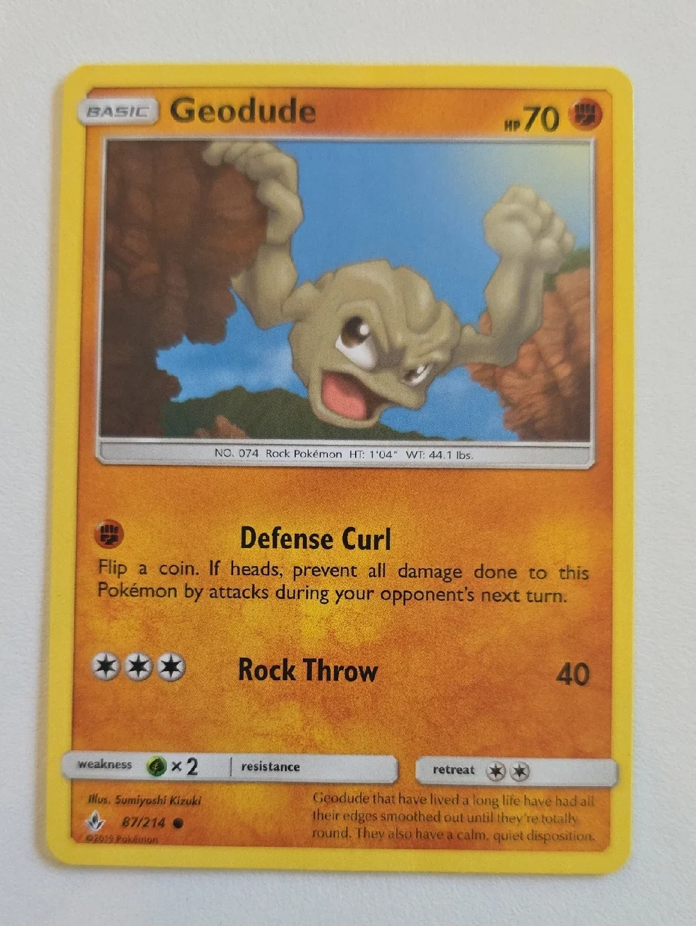 Pokemon Geodude And Graveler Trading Cards - Alolan